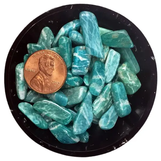 Amazonite (Russian) Crystal Chips &ndash; Size XS {2}