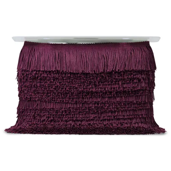 2" Chainette Fringe Trim, Polyester, Decorative, Versatile for Costumes | 10 yard cut Hot Pink {3}