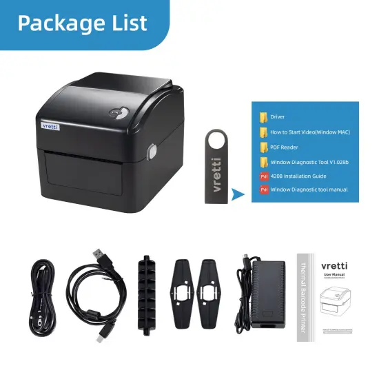 USB Direct Thermal Shipping Label Printer {2}