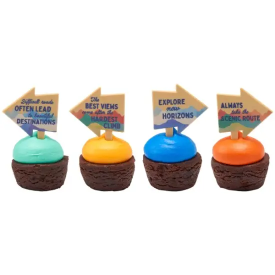Adventure Awaits DecoPics Cupcake Decoration, 12ct {4}