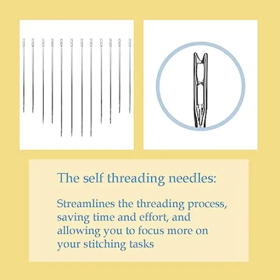 Sewing Kit with Case, Sewing Supplies for Home Travel and Emergency, Kids Machine, Contains Spools of Thread, Mending and Sewing Needles, Scissors, Thimble, Tape Measure {3}