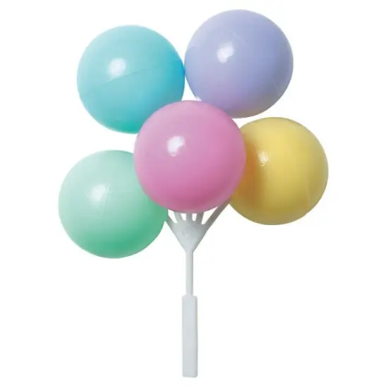 Pastel Balloon Cluster DecoPics&reg; Cupcake Decoration, 12ct {1}