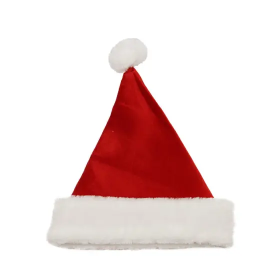 Northlight 21" Red and White Adult Christmas Santa Claus Hat - Medium {1}