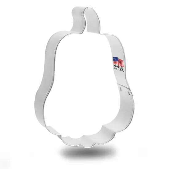 Tall Pumpkin Cookie Cutter 3.75 in B1471, CookieCutter.com, Tin Plated Steel, Handmade in the USA {1}