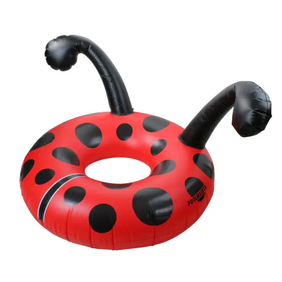 Swim Central Black and Red Ladybug Swimming Pool Party Inner Tube, 48-Inch {3}