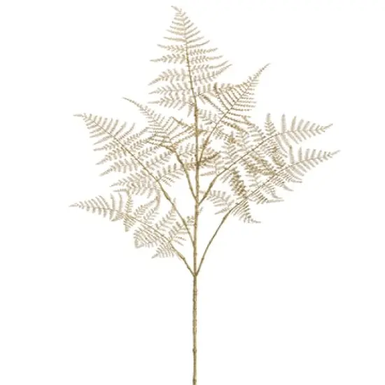 Allstate Asparagus Fern Artificial Floral Christmas Spray - 34" - Metallic Gold {1}