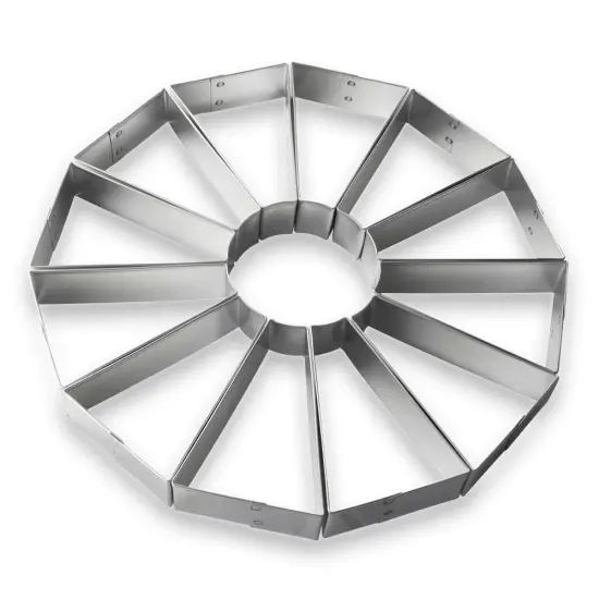 Trapezoid Cookie Platter Cutter 3 3/8 in B0712, CookieCutter.com, Tin Plated Steel, Handmade in the USA {4}