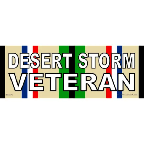 EagleEmblems BM0473 Sticker-DEST.Storm,SVC.RB Veteran (3.5x10'') {1}