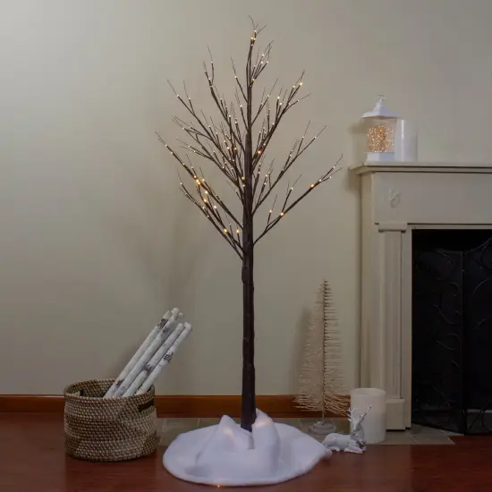 Northlight LED Lighted Birch Twig Tree Outdoor Christmas Decoration - 6' - Warm White Lights {3}