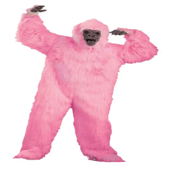 The Costume Center Pink Gorilla Unisex Adult Halloween Costume with Mask {1}