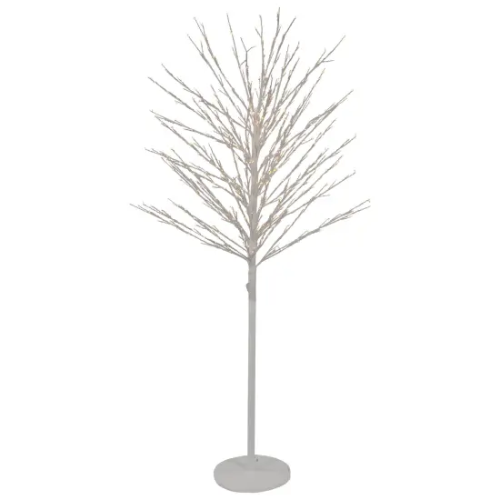 Northlight 5' White LED Lighted Christmas Twig Tree - Warm White Lights {1}