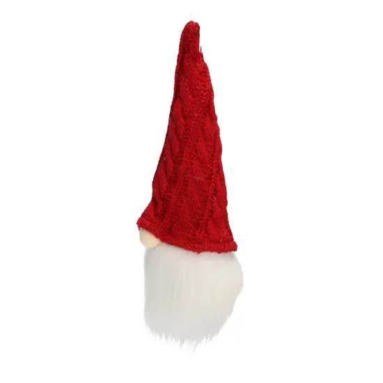 Northlight 6.25" Red and White Gnome Head with Hat Hanging Christmas Ornament {3}