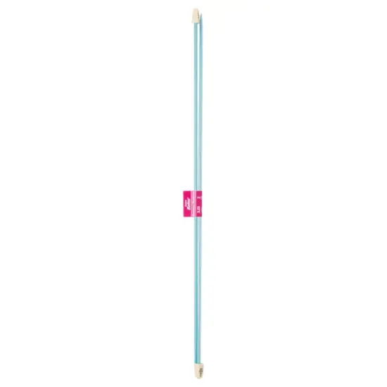 Susan Bates Silvalume Single Point Knitting Needles 14"-Size 3/3.25mm {1}