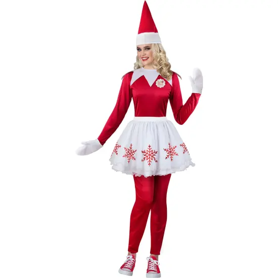 Fun World The Elf on the Shelf Woman's Christmas Costume - Large Red {3}