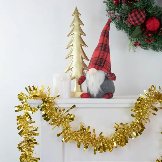 Northlight Boa Wide Cut Tinsel Commercial Christmas Garland - 50' x 3" - Gold - Unlit {3}