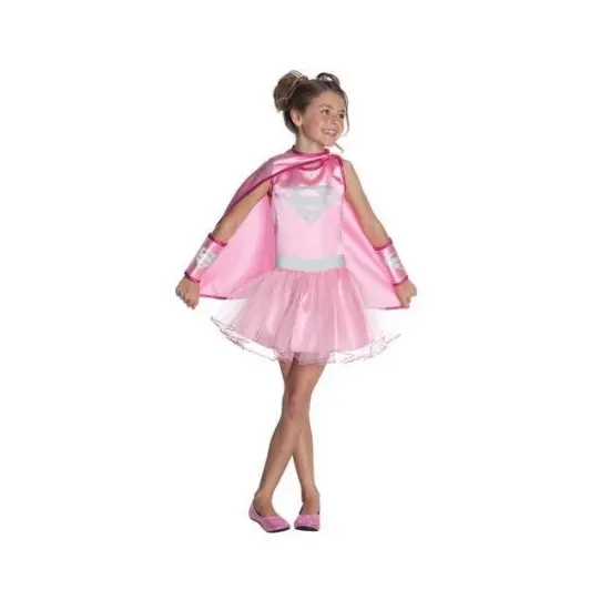 Rubies DC Comics Supergirl Pink Tutu Girl's Halloween Costume Size Large 12-14 {3}