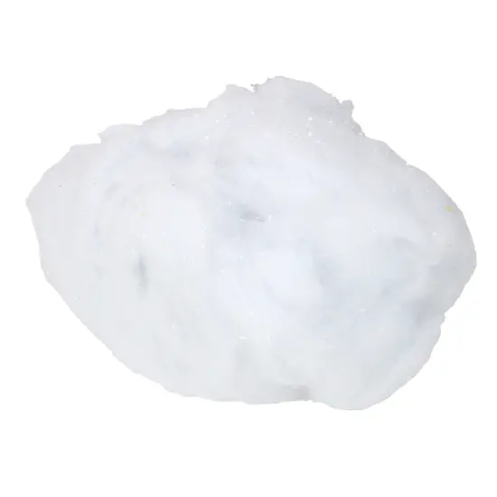 Northlight White Iridescent Soft Fluff Craft Pull Snow Christmas Decor {1}