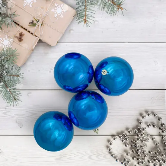 Northlight Shatterproof Christmas Ball Ornaments - 3.25" (80mm) - Lavish Blue - 32ct {3}
