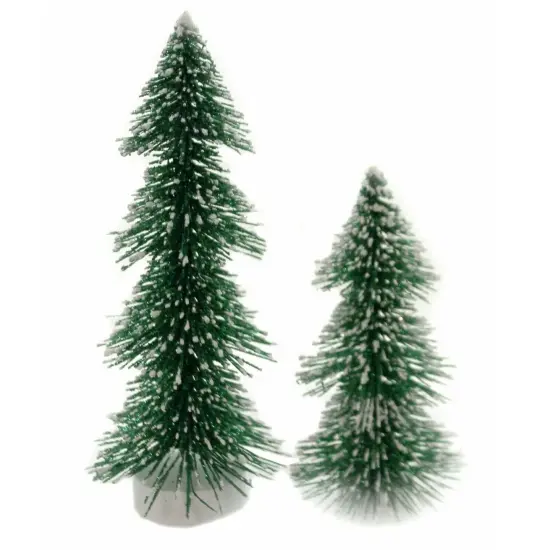 Department 56 Set of 2 Department 56 Christmas Village Enchanted Pine Trees Green {1}