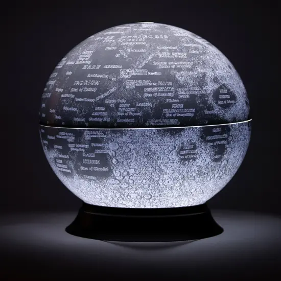 National Geographic 12" Diameter Illuminated Moon Globe {2}