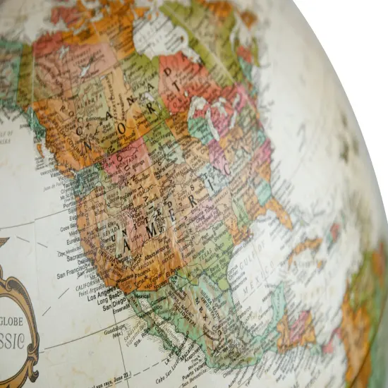 Franklin 12" Diameter Antique Ocean World Globe {4}