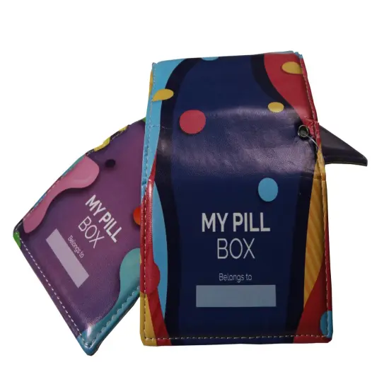 RE-FOCUS THE CREATIVE OFFICE, 7 Day Pill Organizer Box, Inspirational Multicolor {2}