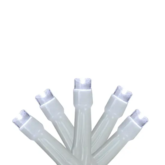 Brite Star LED Christmas Lights - Pure White - 3' White Wire - 15ct {1}