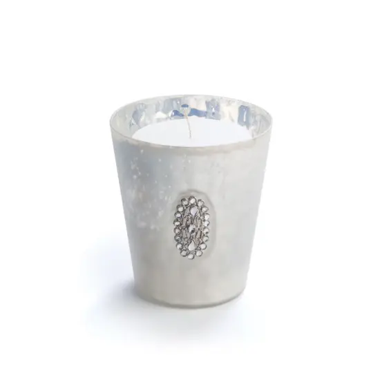 Napa Home & Garden 4" Glamour Time Hayworth Platinum Silver Glass Jeweled Votive Candleholder {1}