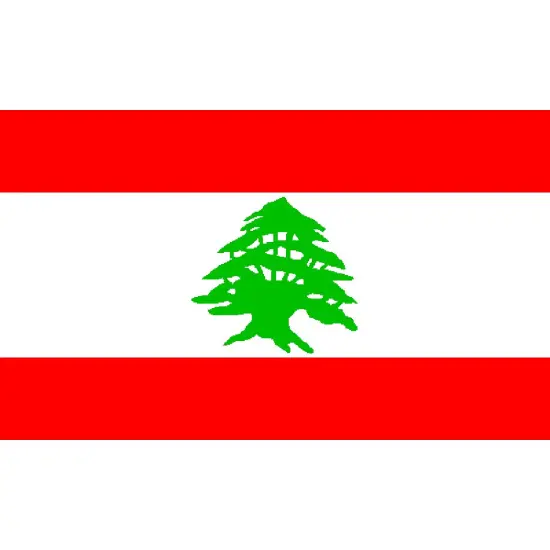 Lebanon Flag with Grommets 3ft x 5ft {1}