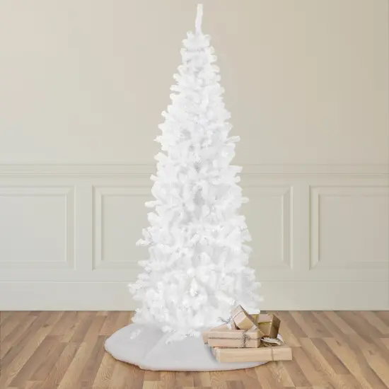 Northlight Slim White Georgian Pine Artificial Christmas Tree- 6.5' - Unlit {3}