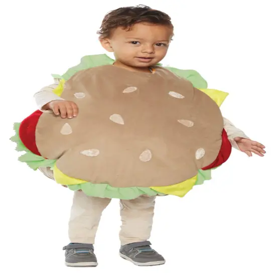The Costume Center Brown and Red Hamburger Unisex Toddler Halloween Costume - Large {1}