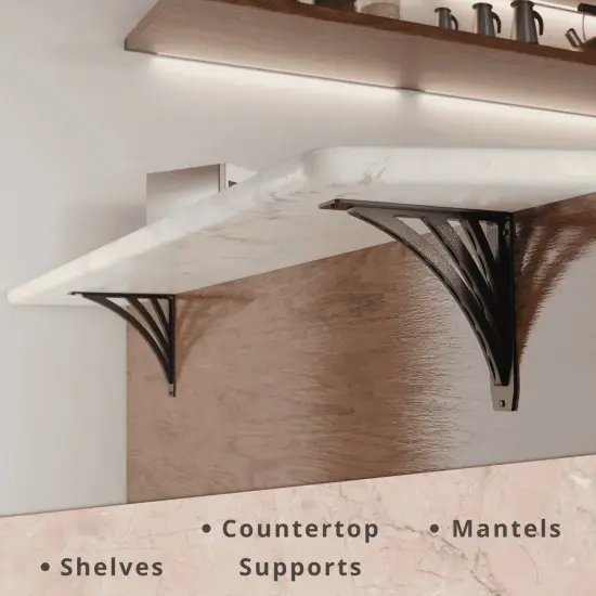 Starby Traditional Heavy Duty Steel Brackets {5}