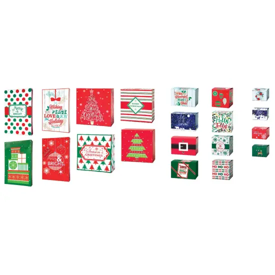 Lindy Bowman Pack of 20 Assorted Christmas Holiday Gift Boxes Multi {1}