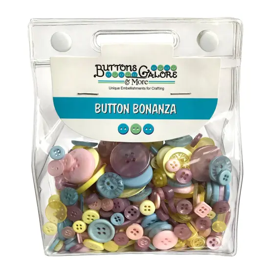 Buttons Galore Button Bonanza Bulk Buttons for Sewing & Crafts, Assorted Colors - .50 LBS. Harvest {4}