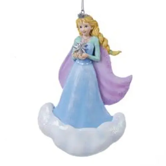 Kurt Adler Ice Palace Snow Princess Christmas Ornament - 4.75" Blue {1}
