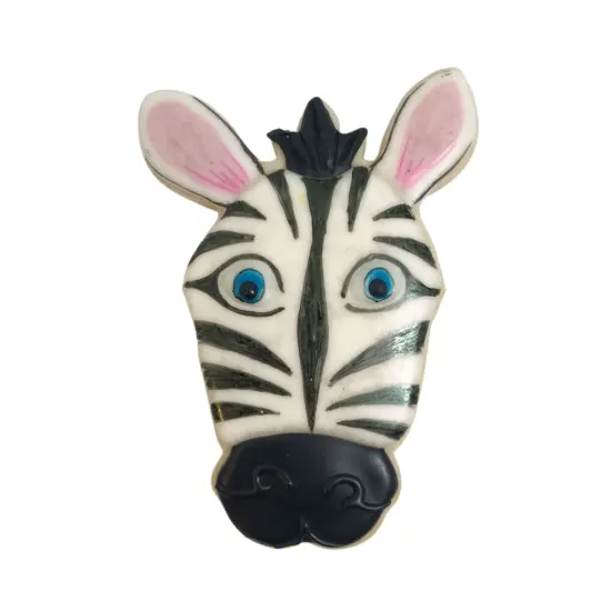Zebra Face Cookie Cutter 4 in B1579, CookieCutter.com, Tin Plated Steel, Handmade in the USA {3}