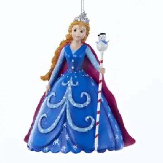 Kurt Adler Pretty as a Princess Snow Princess Christmas Ornament - 4.75" - Blue {1}