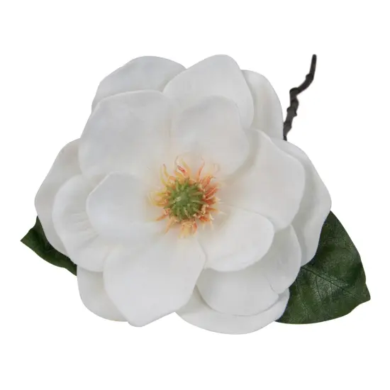 Northlight Artificial Magnolia Christmas Stem Spray - 31" - White {3}