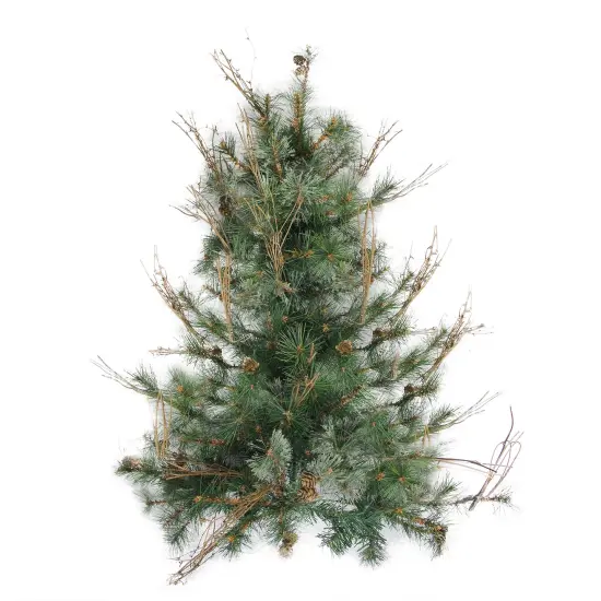 Northlight Country Mixed Pine Artificial Christmas Wall or Door Tree - 3' - Unlit Green {1}