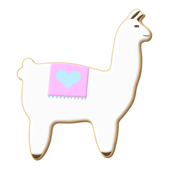 Alpaca Lama Cookie Cutter 4 in B1592, CookieCutter.com, Tin Plated Steel, Handmade in the USA {3}