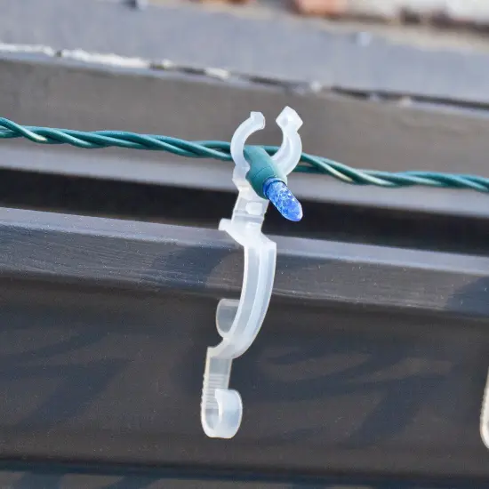 Simple Living Set of 1000 Clear Max Pro Anywhere Christmas Lights Clips {3}