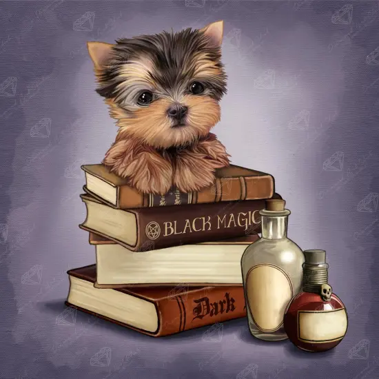 Yorkie & Magic Books {1}