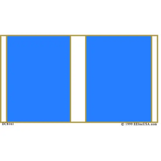 Korean War Service Ribbon Sticker 2-3/4"X4-3/4" {1}