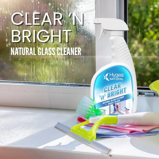 Hygea Natural Clear 'n' Bright - Natural Glass Cleaner (Ready to Use) 24 oz {2}