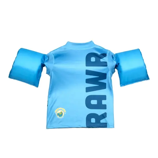 Swim Central 18-Inch Light Blue Boys Swim Shirt "Rawr" Floaties With a Dinosaur {3}