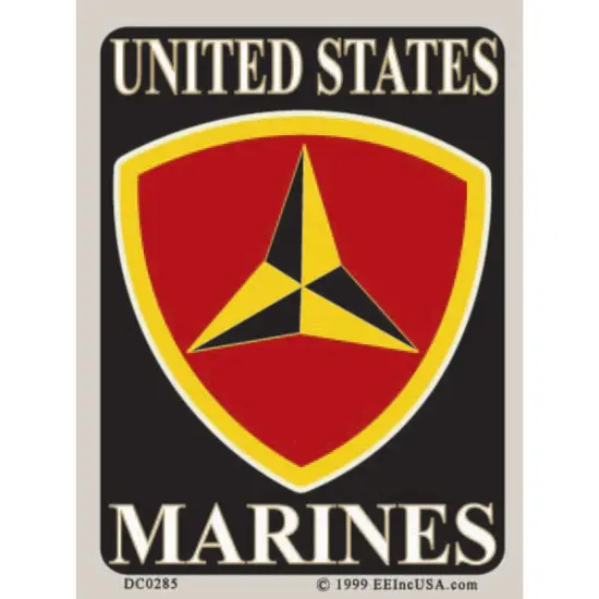 United States Marines 3rd Division Sticker (3"x4-1/4") {1}