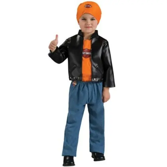 Rubies Toddlers Harley Davidson Boy's Lil' Cruiser Halloween Costume - 6 - 12Months Orange {1}
