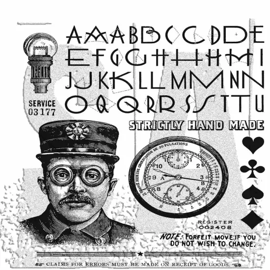 Tim Holtz Cling Stamps 7"X8.5"-The Inspector {1}