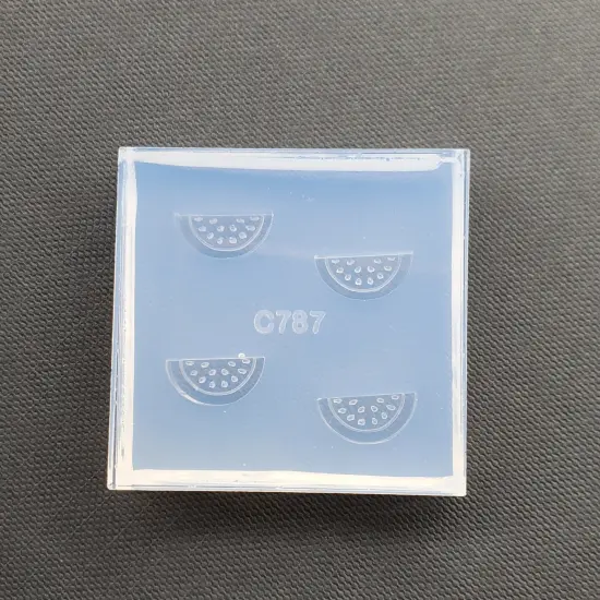 Watermelon Stud Earring Silicone Mold (B7) {4}