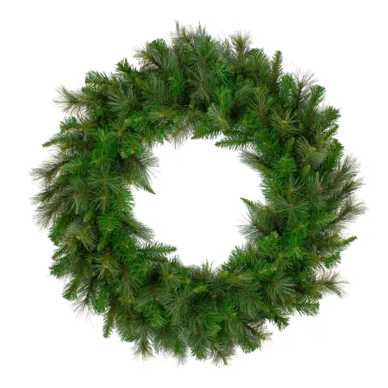 Northlight Real Touch&trade;️Canyon Mixed Pine Artificial Christmas Wreath - 36" - Unlit Green {1}
